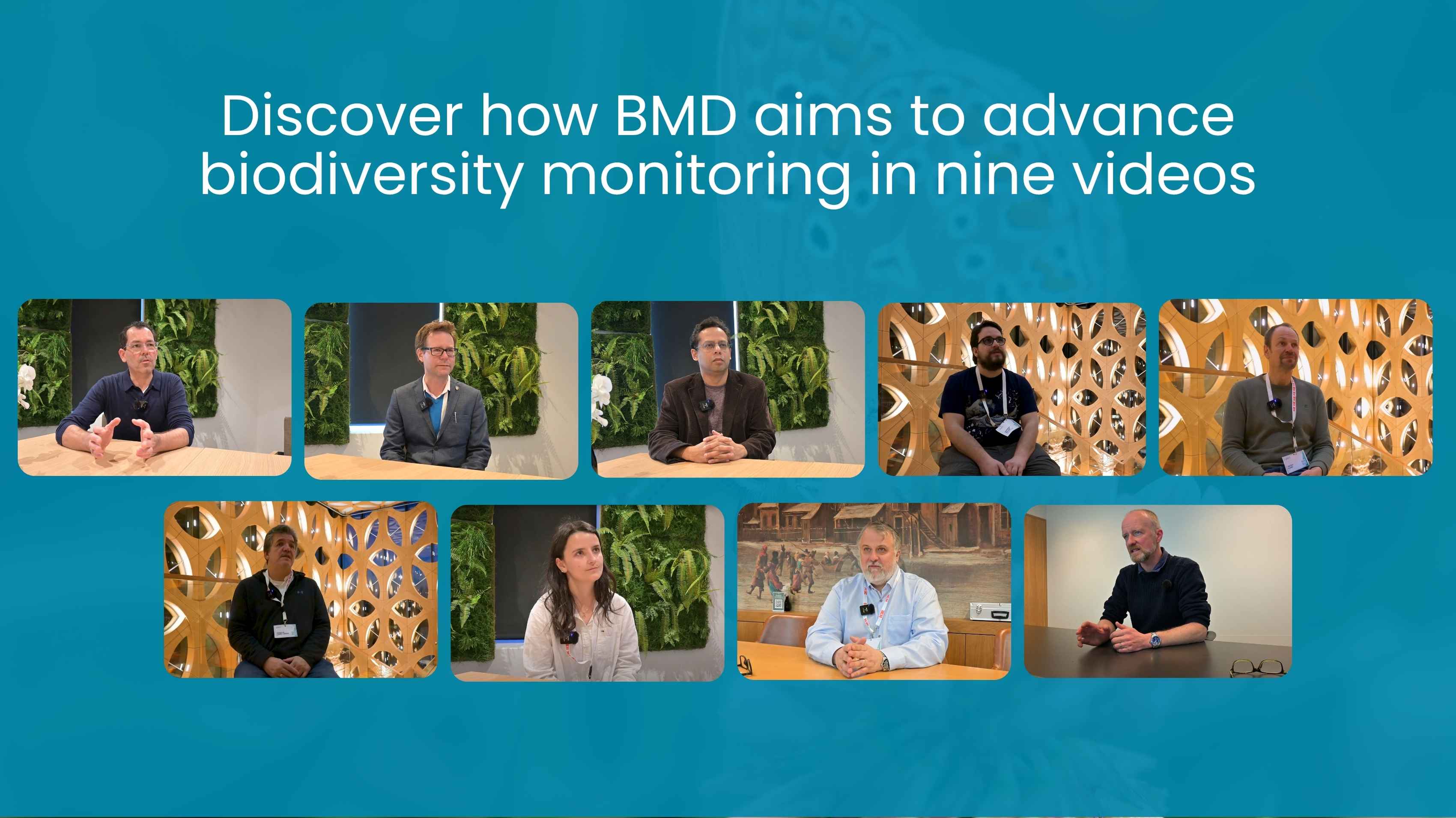 Discover how BMD aims to advance biodiversity monitoring in nine videos