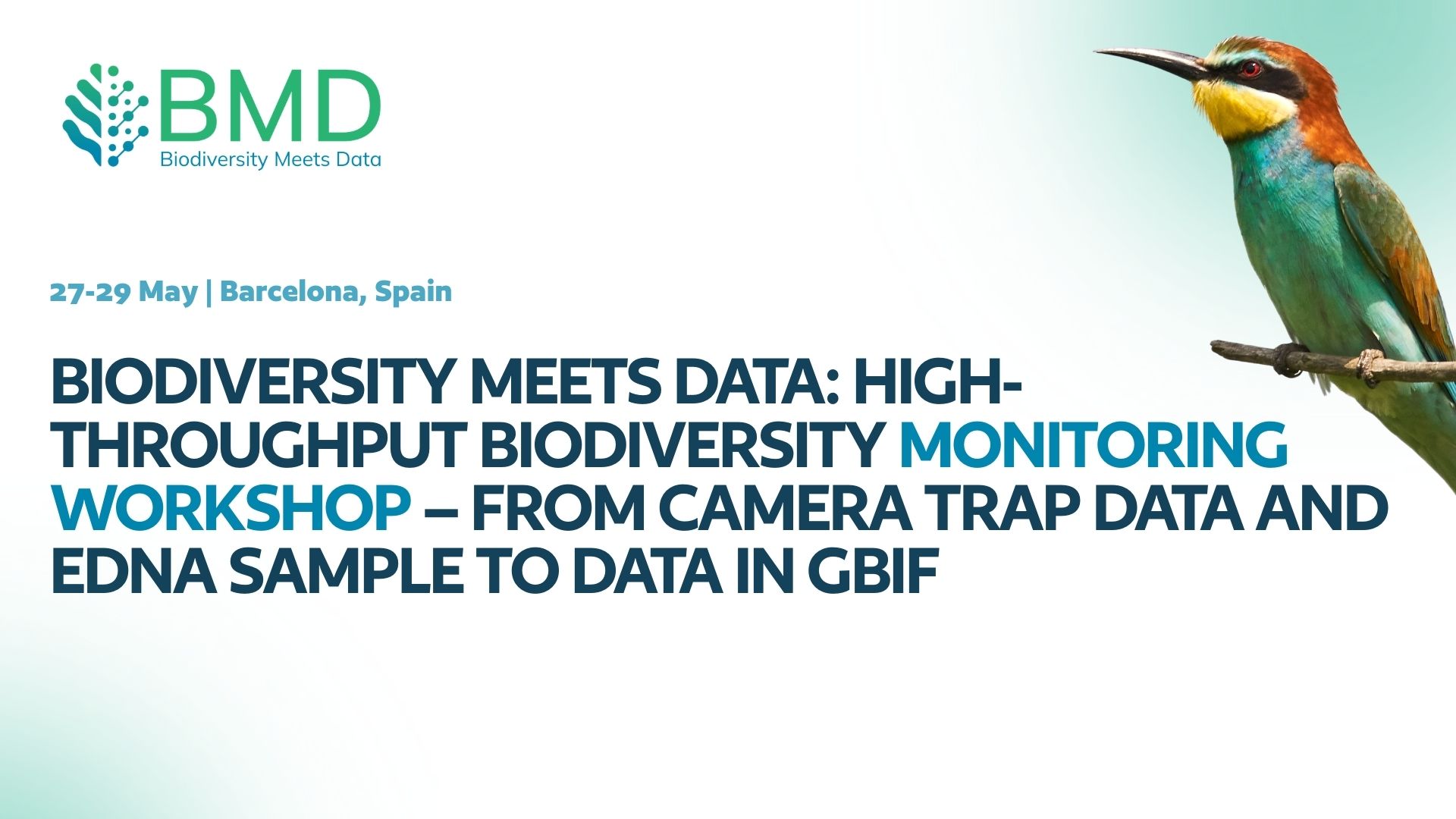 High-throughput biodiversity monitoring workshop - from camera trap data and eDNA sample to data in GBIF